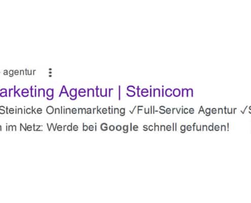 Steinicom - Steinicke Onlinemarketing - Blog Meta Tags